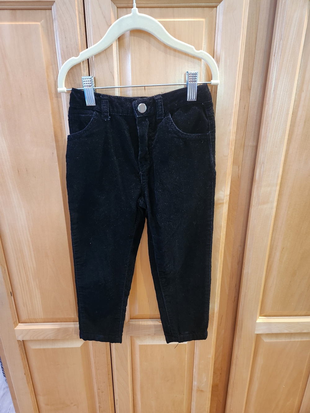 Kids Black Corduroy Pants